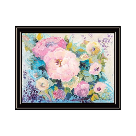 Homeroots Fresh Florals Black Framed Print Wall Art 529926