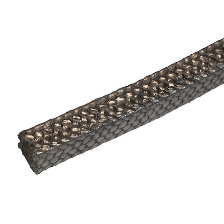 Zoro Select Rope-StyleCompressPkSeal, Carbon, 1/2", Blk ZUSA-CP-271