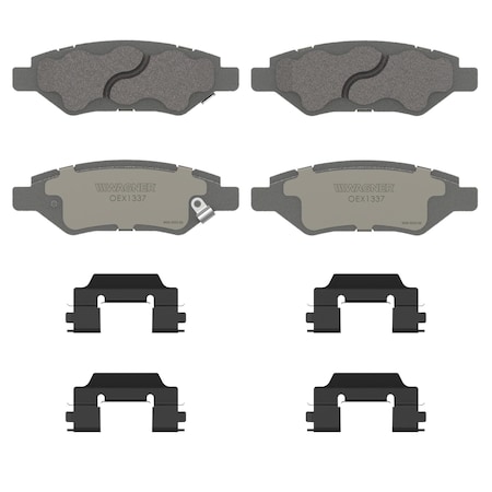 Wagner Brake OEX Rear Disc Brake Pad Set Premium Ceramic,  OEX1337