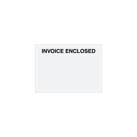 Bubblefast 7 x 5'' Clear Face ''Invoice Enclosed'' Envelopes, 1000PK BFPL481