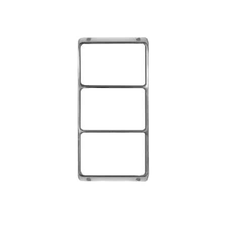 Code 3 Tri-Stack Polished Alum House, 4"X6" 65STK3