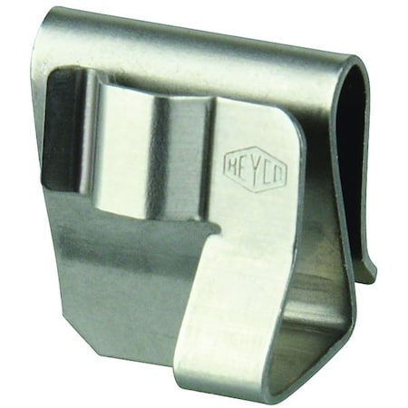 Heyco Cable Clip, 304 Stainless Steel, 0.33 in Bundle Dia., 0.65 in L, 100 PK S6406