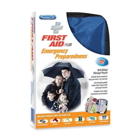 Physicianscare First Aid kit, Fabric 105 Components, 10 People Served 90168