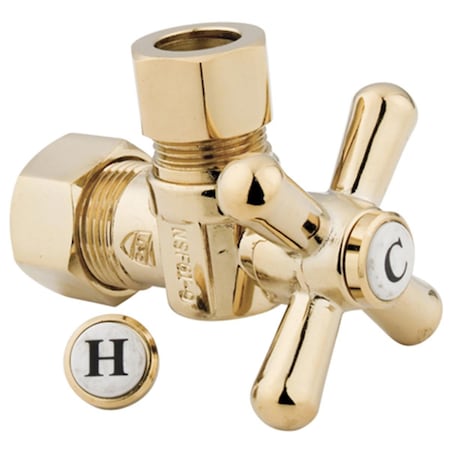 Pinpoint Angle Stop with .62 in. OD Compression x .5 in. OD Compression PI87982