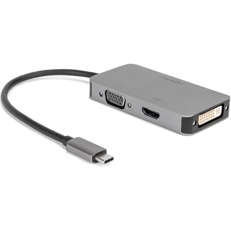 Rocstor USB-C MULTIPORT ADAPTER - ALUMINUM GREY Y10A266-A1