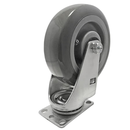 Hot House Designs 6 in. Super-Duty Polyurethane Swivel Caster, 450 lbs HO1864909