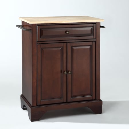Crosley Lafayette Wood Top Portable Kitchen Island/Cart KF30021BMA