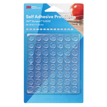 3M Bumper, Self Adhesive, 0.140 In H, PK56 SJ5312