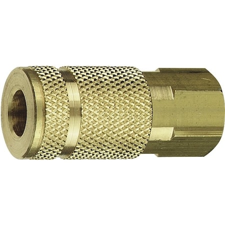 Tru-Flate Coupler, 14 in, FNPT, Brass 13-335