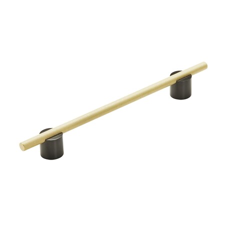 Amerock Transcendent 7-9/16 in 192 mm Center-to-Center Matte Black/Matte Gold Cabinet Pull BP7414192MBMG