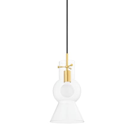 Mitzi Mirabel 1 Light Pendant 13.75 In. Aged Brass H702701S-AGB