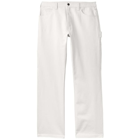 Dickies 38W x 30L Dickies A861G0WH3830 White Painter's Pants Cotton Men's Relaxed Fit A861G0WH3034