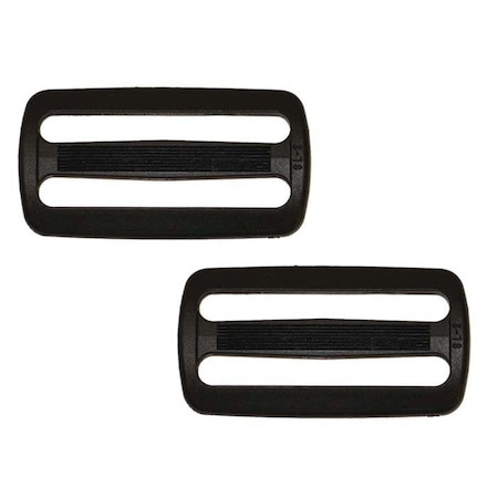 Complementos 0.75 in. Tri Glide Clips - Black, 2PK CO3563666