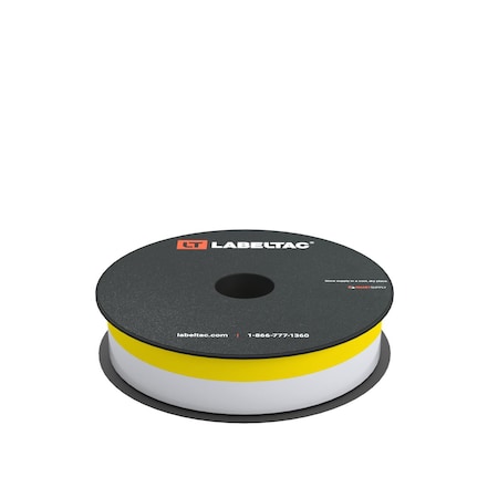 Labeltac Printable Cable Wraps 1in x 70ft, 0.25in Printable LT4/LTPX, Yellow LT101WW
