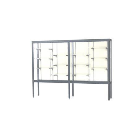 Ghent Display Case 96x66x16, Plaque, Satin 11408-PB-SN