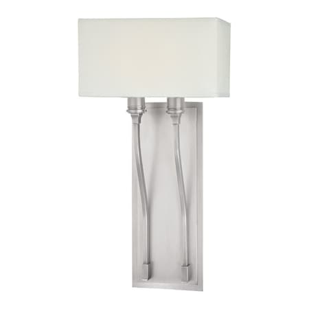 Hudson Valley Lighting Selkirk 2 Light Wall Sconce 10 In. Satin Nickel 642-SN