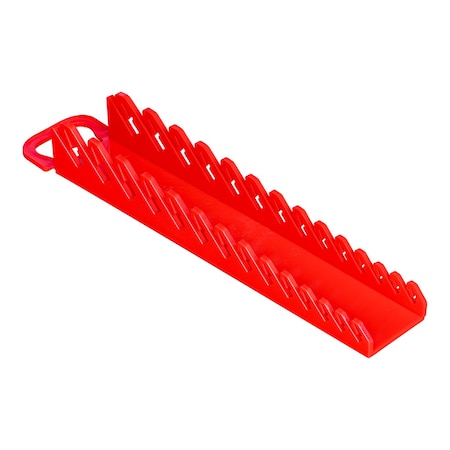 Ernst Manufacturing 14-Tool Gripper Stubby Wrench Organizer-Red 5092