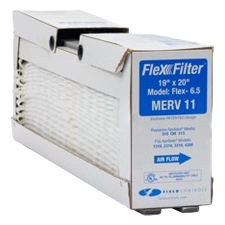 Field Controls Pleated Air Filter, Polyester, Synthetic, MERV 11, 6 PK FLEX-6.5