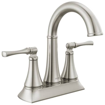 Delta Archdale Two Handle Centerset Bathroom Faucet In Spotshield Brushed Nickel 25798LF-SP