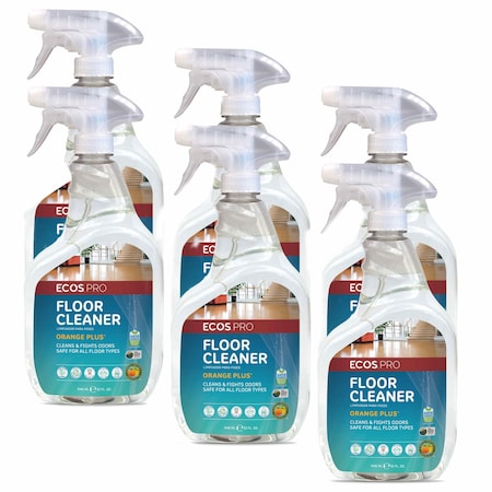 Ecos Pro Floor Cleaner, Orange, Liquid, PK6 PL9295/06
