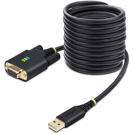 Startech.Com 10FT 3M USB TO NULL MODEM SERIAL ADAPTER CABLE, COM RETENTION, FTDI, USB-A TO DB9 RS232,  1P10FFCN-USB-SERIAL