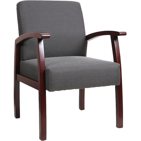 Lorell Guest Chair, Wood Back, 24 in W 25" L 35-1/2" H LLR68551