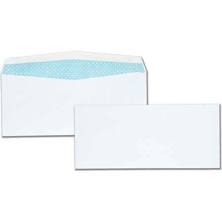 Quality Park Security Envelopes, Regular, 24Lb, 4-1/8x9-1/2in Whitein 90030