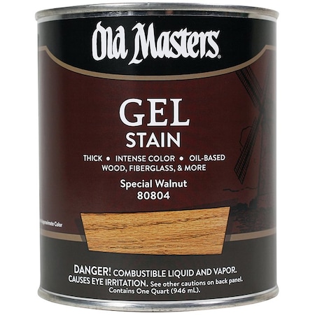 Gel Stain Qt Old Masters Special Walnut Oil-Based Stain 80804