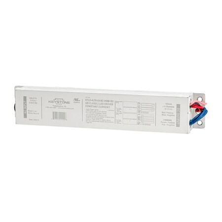 Keystone LED Driver for External Drive Type C LED tubes, Runs 3 or 4 of the KT-LED8T8-24G-8xx-E /G2 lamps, 12 KTLD-4LT8-UV-8C-VDIM /G2