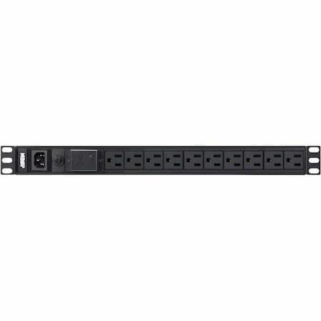 Aten 18-OUTLET 0U 15A BASIC PDU WITH SURGE PROTECTION, 100V-120V WITH NEMA 5-15 POWER PLUG PE0118SA