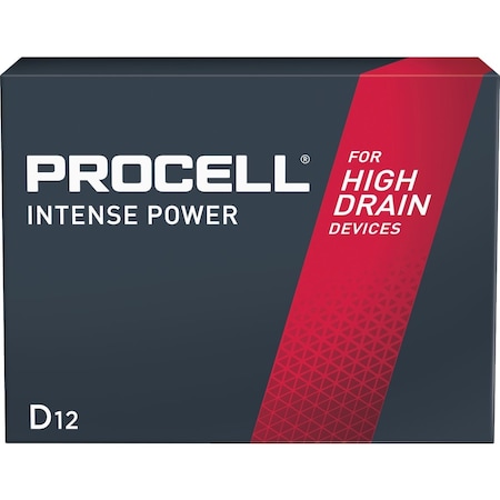 Procell D Alkaline Intense Power Battery, 12PK PX1300