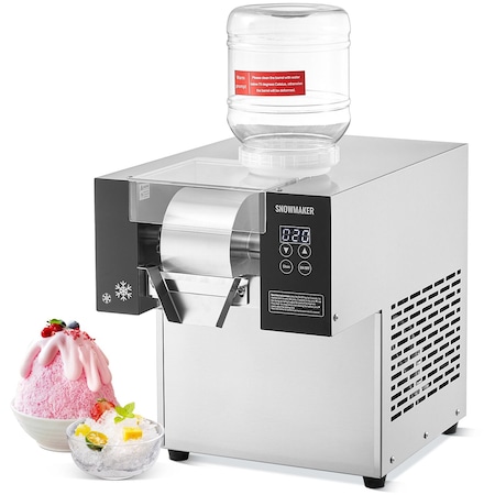 Vevor Commercial Snowflake Ice Machine 375LBS/24H Stainless Steel for Ice Cream FC170FD-1
