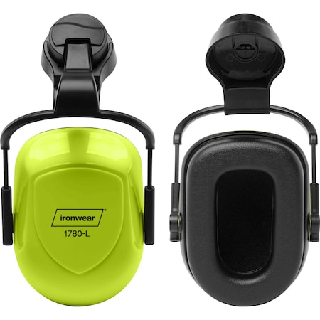 Ironwear 27dB NRR Adjustable Raptor X Safety Helmet Earmuff Attachments 1780-L