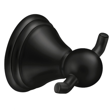Moen Towel and Robe Hooks Matte Black DN8403BL