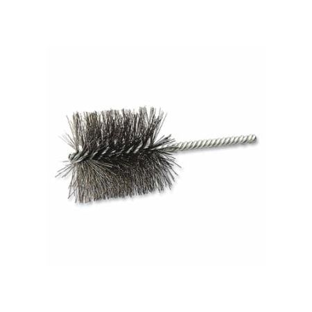 Norton Co Gemini Carbon Steel Tube Brush, 2 in dia, 5 in L, Double Spiral, Steel, 20PK 547-66252838929