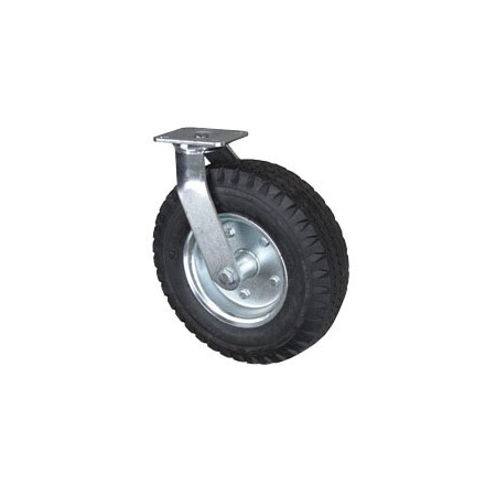 Service Caster 12 Inch Black Pneumatic Wheel Swivel Caster SCC-100S3506-PNB