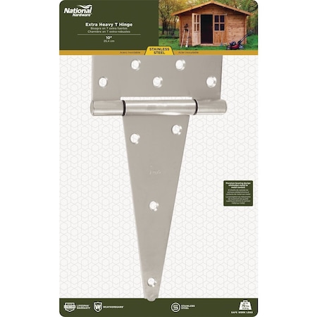 National Hardware 10'' Stainless Steel Extra Heavy Tee Hinge N342-535