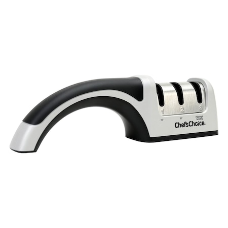 Chefs Choice Chef'sChoice AngleSelect Professional Manual Knife Sharpener, in Silver/Black 4643009