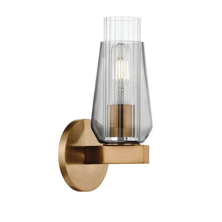Troy Lighting Rex 1 Light Wall Sconce 4.75 In. Patina Brass B1111-PBR