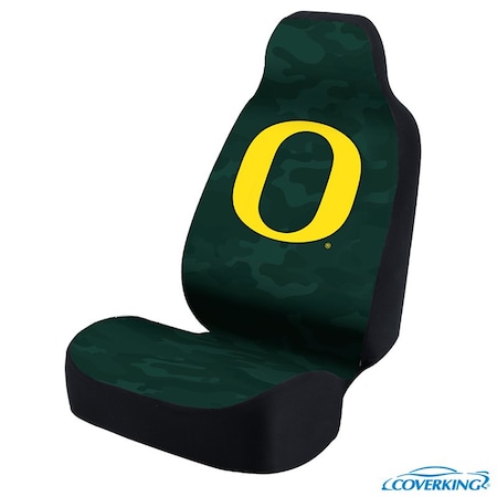 Coverking UNIVERSAL ULTISUEDE SEAT COVER DESIGNER 1PC, UNIVERSITY OF OREGON GREEN CAMO, ELA082 USCSELA082