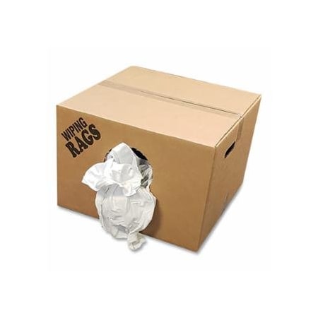 Spilfyter Reclaimed Wiping Product, White, 50 lb Box, T-Shirt, 50PK 920-WR5010W-50