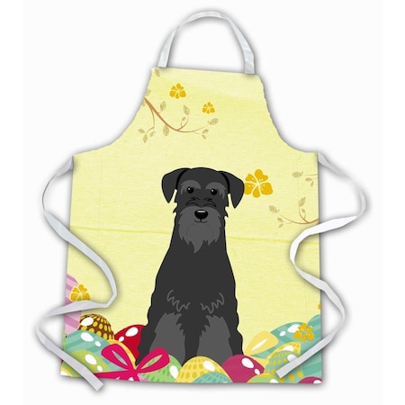 Carolines Treasures Easter Eggs Standard Schnauzer Black Apron BB6032APRON