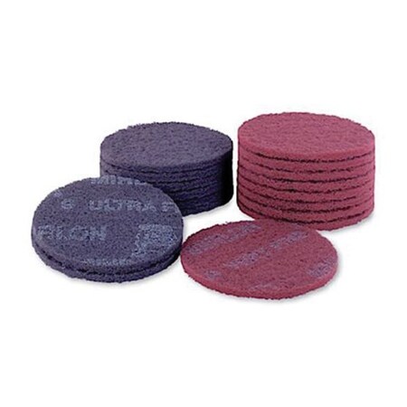 Mirka Abrasives Mirlon 18 Series Non-Woven Scuff Disc, 6 in Dia, 1500 Grit 18-241-448