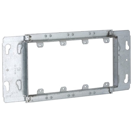 Hubbell Box Device Cover, 10-11/16 in L, 4-1/2 in W, Galvanized Steel, Gray/Silver 823