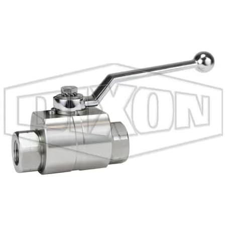 Dixon HPBV Full Bore High Pressure Ball Valve, 3/8 in Nominal, 316 SSss Steel Body, FKM/FPM/POM Softg HPBV38SS