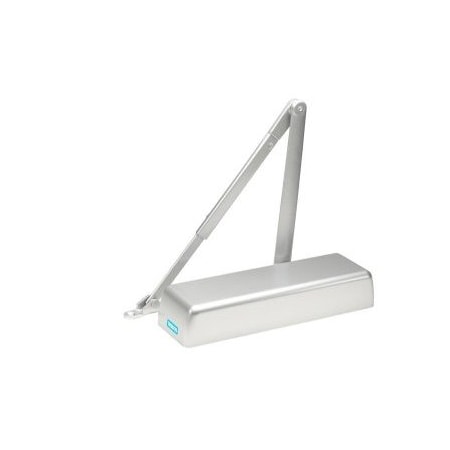 Global Door Controls Heavy Duty Commercial ADA Grade 1 Door Closer with Cush-N-Stop Arm in Aluminum - Sizes 1-6 TC4300CNS-AL