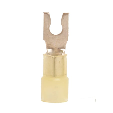 Hillsdale Terminal Fork Terminal, #6 Stud Size, 10 AWG, Nylon Insulated, 500 PK 50271BZN