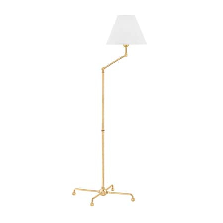 Hudson Valley Lighting Mark D. Sikes X Classic No.1 1 Light Floor Lamp 22.5 In. Aged Brass MDSL108-AGB