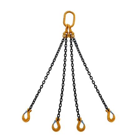 Starke Chain Sling, 5/16in, G80, Sling Hook, 2 ft SCSG80516-4LS-2
