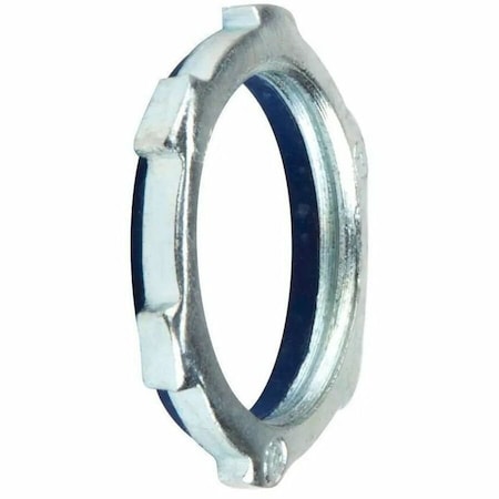 Dottie Conduit Fitting Locknut, 2-1/2 in, Threaded, Steel, Zinc Plated LNS250